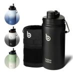 BOTTLE BOTTLE ジャグ 2リットル 水筒 大容量 2L ステンレス 真空断熱 保温保冷 ストロー付き 持ち運び 水筒カバー付き 直飲み アウトドア スポーツ キャンプ ブ