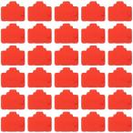 KAUMO LAN порт RJ45 силикон производства покрытие колпак защита / пыленепроницаемый / ошибка подключение предотвращение ( красный, 30 шт )