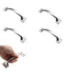  нержавеющая сталь смычок type дверь ручка 4 шт. комплект 150mm закрытый наружный . руль для шкаф * выдвижной ящик для металлические принадлежности атмосферостойкий ворота ручка 