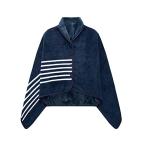 [LeafIn] покрывало на колени покрывало половина Kett большой размер 4way надеть одеяло плечо .. кнопка имеется толстый защищающий от холода меры теплый в клетку модный .. теплоизоляция антибактериальный обработка cтатическое электричество .