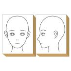 顔 スタンプ フェイス セット 髪型 ヘアメイク 化粧 美容室 カルテ 体調管理 人体スタンプ 文房具 おしゃれ 便利 病院 勉強 資料 体 横顔 イラスト ゴム印 はん