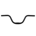 SENQI 自転車 ハンドルバー アルミニウム合金 ロードバイク 固定ギア用 25.4mm(580mm、ブラック大M)