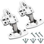 スライド蝶番 隠れヒンジ 35mm 銅の芯 油圧 全かぶせ 固定 スライド丁番 ステンレス製 丈夫です さびません ヒンジ 金具扉/家具/玄関ドア/クローゼット/下駄箱/