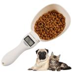 ペットフード スケール 計量 スプーン デジタル ペット 犬 猫用 エサ 電子 はかり 秤 餌測定スプーン 水洗い 取り外し可能 テスト用電池付き 800g