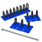 WHDZtento ремонт tool машина вмятина ремонт tab машина ремонт инструмент вмятина исправление вмятина ремонт комплект машина вмятина ремонт .. обивка инструмент DIY ремонт инструмент присоска автомобиль металлическая пластина инструмент вмятина удаление голубой 