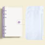  наклейка . прозрачный жнец -a5 6 дыра прозрачный жнец -PVC обложка для записной книжки одноцветный бумага заправка 40 листов имеется зажим тип модный Note блокнот для заметок стикер место хранения студент девочка ko