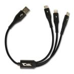  shell (CIEL) 3in1 мульти- зарядка кабель 3A 30cm CL-CB30