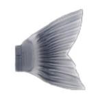 ガンクラフト(Gan Craft) JOINTED CLAW ラチェット144スペアテール #01 BKスモーク