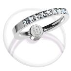 透明 スマホリング 2 個セット Jsoerpay ダイヤモンド 360*回転 バンカーリング 落下防止 指輪型 スタンド機能 ほとんどのスマホ タブレット ケースと互換性あり