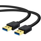 DTECH USB 3.0 кабель 1m модель A- модель A мужской - мужской позолоченный коннектор установка черный 