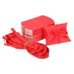 PATIKIL маленький подарочная коробка 50 шт 3.5x2.5x1 дюймовый pillow box свадьба party .. сладости авторучка день рождения подарок драгоценнный камень приветствие карта для красный цвет 
