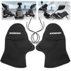 バイクハンドルカバー 夏用 日除け バイク用ハンドルカバー 日焼け防止 原付 ハンドルカバーバイク 夏 ハンドルカバー 通勤通学 春秋 フリーサイズ 汎用 薄手