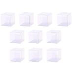  подарочная коробка 10 шт. комплект 5x5x5cm прозрачный пластик кейс упаковка подарок подарочная коробка прозрачный складной box подарок прозрачный party память день свадьба 