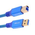 USB 3.0 Type-A мужской - USB3.0 Type-B мужской кабель удлинение голубой 5Gbps диск SSD камера данные для 30cm