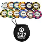 ENTH Golf маркер (габарит) 13 позиций комплект Casino chip дизайн мяч сумка kalabina имеется маркер (габарит) .... беспокойство .. решение конкурсный приз подарок 