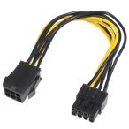KAUMO PCIe 8 булавка ( мужской ) - PCIe 6 булавка ( женский ) изменение графическая плата пассажирский источник питания изменение кабель (20cm)