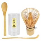 茶せん 百本立 茶道具 3点セット 茶筌 竹製 茶杓 抹茶 粉末 泡立て器 茶道ツール 茶道用 茶筅*茶杓*茶さじ