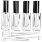 Teenitor пульверизатор 6ml распылитель стеклянный переносной духи inserting 4шт.@ переносной духи заполняющий распылительный контейнер маленький ( чёрный )