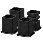 継ぎ脚 高さ調整脚 継足 3Way 5.2cm 7.7cm 10.2cm調整可能 底上げ 延長脚 アジャスター ベッド・テーブル・ソファ・机・こたつ 高さを上げる足 テーブル脚台 多