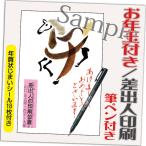 ショッピング年賀状 年賀状 年賀はがき 12枚 お年玉付き 年賀状じまいシール付  筆ペン付き 2026年 差出人印刷込み（デザイン：B0176） うま 馬 午年 かわいい イラスト 10枚＋2枚