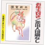 ショッピング年賀状 年賀状 年賀はがき 32枚 お年玉付き 年賀状じまいシール付  2026年 差出人なし（デザイン：HA041） うま 馬 午年 かわいい イラスト 30枚＋2枚