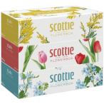 ショッピングティッシュペーパー 日本製紙クレシア　スコッティ (SCOTTIE) ティッシュペーパー　フラワーボックス 500枚(250組)3箱×18パック(54箱)  まとめ買い 送料無料