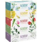 日本製紙クレシア スコッティ (SCOTTIE) ティッシュペーパー フラワーボックス 500枚(250組)5箱 ×12パック(60箱) まとめ買い 送料無料