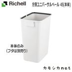 リッチェル Richell 分別ユニバーサルペール 45(本体) ホワイト 生活雑貨 インテリア キッチン収納 ランドリー 収納 キッチン 大型ゴミ箱