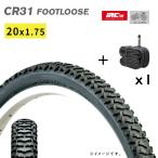 自転車タイヤ 20インチ IRC  20×1.75 （47-406）CR31 フットルース H/E ジュニアマウンテンバイク タイヤ チューブ1本セット（佐）と