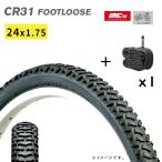 自転車タイヤ 24インチ IRC  24×1.75 （47-507）CR31 フットルース H/E ジュニアマウンテンバイクタイヤ チューブ1本セット（佐）と