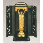 仏像 地蔵菩薩 合金製 純金メッキ 厨子入 高さ14.0cm z27-3