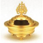 香炉　請来型　本金箔仕上　青銅製　桐箱入　高さ8.5×幅8×奥行8cm　o55-08