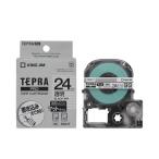 テプラ テープカートリッジ 純正 キングジム TEPRA PRO プロ SB24T 幅24mm マットラベル 透明x黒文字
