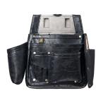 ふくろ倶楽部 伝説 極 六型 タイプB 迷彩柄 黒革 HB-056KB 腰袋 101128 。