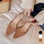 ポインテッドトゥ グルカサンダル レトロ