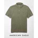 ショッピングアメリカンイーグル アメリカンイーグル 鹿の子 ポロシャツ メンズ 半袖 オリーブグリーン 大きいサイズあり
