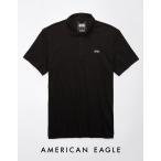 ショッピングアメリカンイーグル アメリカンイーグル ポロシャツ メンズ 半袖 ブラック 大きいサイズあり