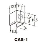 ロイヤル棚柱ASF-1用　断面保護キャップ CAS-1 ホワイト（白）