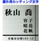 表札 送料無料 激安 ステンレス表札 家族 住所入り 銘板