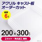 アクリル板 透明 パネル お好み サイズ カット【 200mm x 300mm 】以内 厚さ 6mm 角丸無料 オーダーカット キャスト板 自作