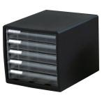 収納家具・収納ケース レターケース 浅5段 ブラック / kp38-783-97-1