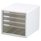 収納家具・収納ケース レターケース 浅3段深1段 ブラック / kp38-783-97-3