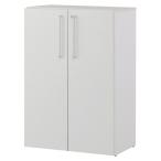 収納家具・収納ケース 木製シェルフ 扉付き ロータイプ扉付き 扉 ホワイト / kp38-801-62-1