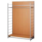 収納家具・収納ケース 間仕切りラック ミラー無し ナチュラル W120cm ハンガータイプ / kp38-801-69-3