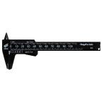新潟精機（SK）プラスチックノギス 快段目盛 軽快 100mm PC-100KD【メーカー直送品】