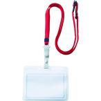 文房具 名札 ＴＲＵＳＣＯ　回転名札　大サイズ　紐タイプ　赤　  (TTNF-L31-R)