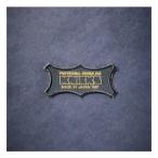 KNICKS　ニックス　W-1BG　【黒地×金文字】　KNICKSオリジナルロゴ刺繍ワッペン