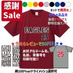 イーグルス　好きな背番号、選手名で作れる ユニフォーム風Tシャツ＆ロンT　野球観戦応援グッズ　公式グッズお探しの方にもオススメ 2025 レプリカ