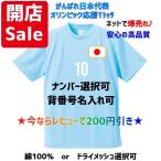 【数字自由】サッカー日本代表ユニフォーム風Tシャツ　100周年記念　2024パリオリンピック　ワールドカップ ユニホーム