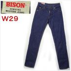 バイソン BISON ジーンズ スリム テーパード ブルー メンズ W29